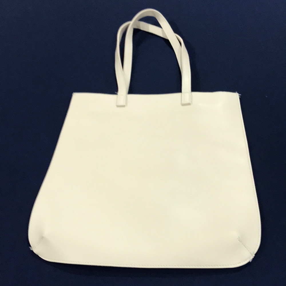 Simulated leather tote—small